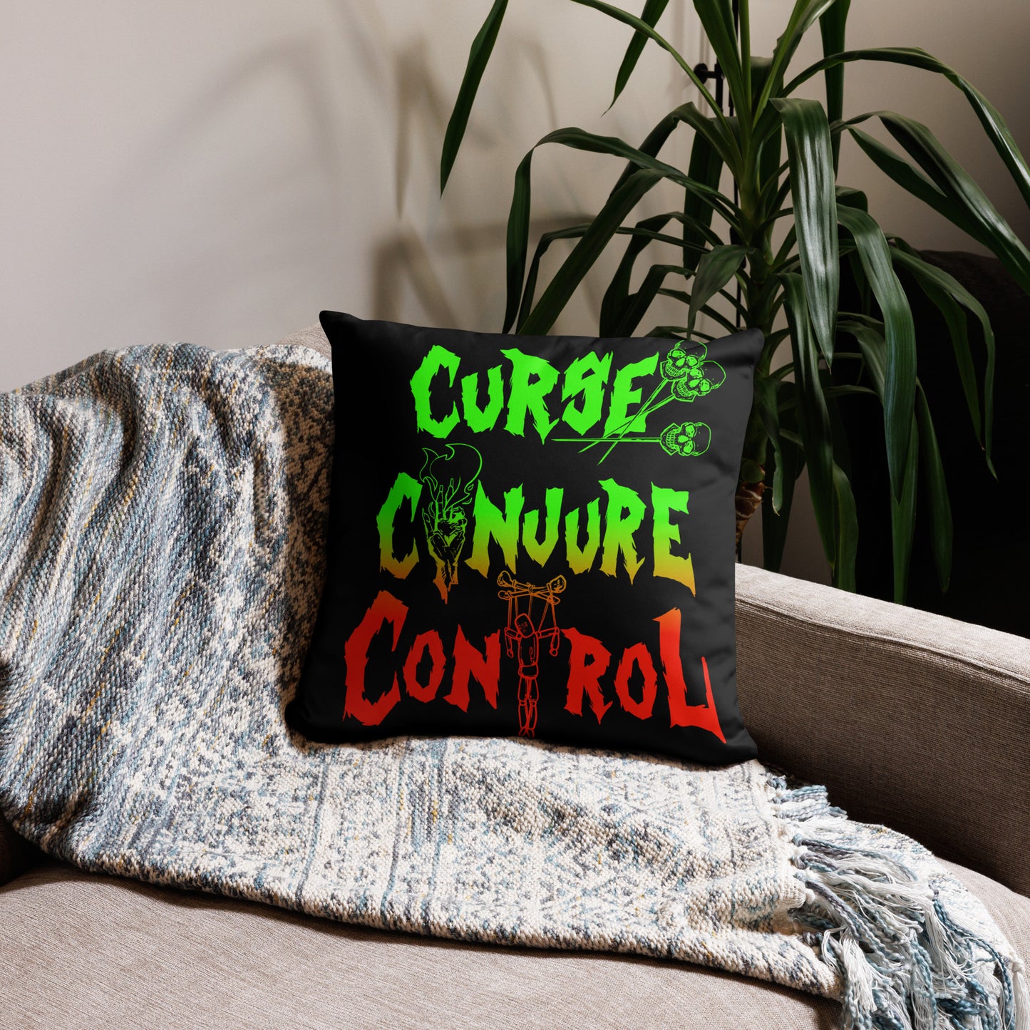 Curse, Conjure, Control - Black Pillow v2