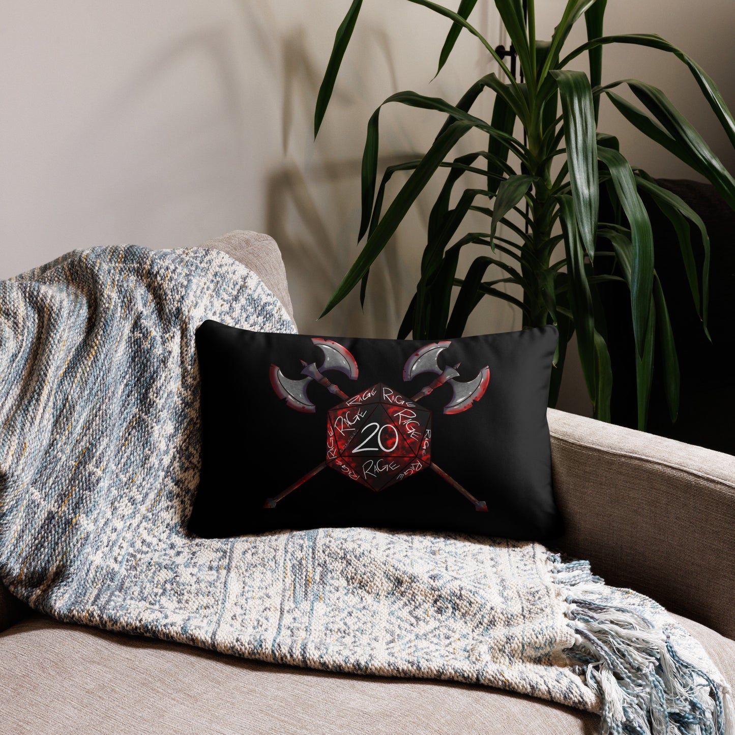 Barbarian by Ayafae - Black Pillow