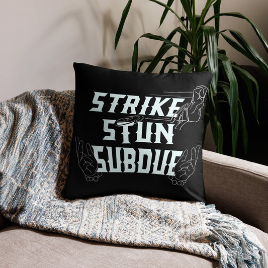 Strike, Stun, Subdue - Black Pillow