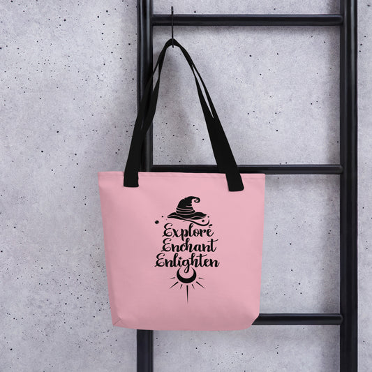 Explore, Enchant, Enlighten - Cupid Tote bag