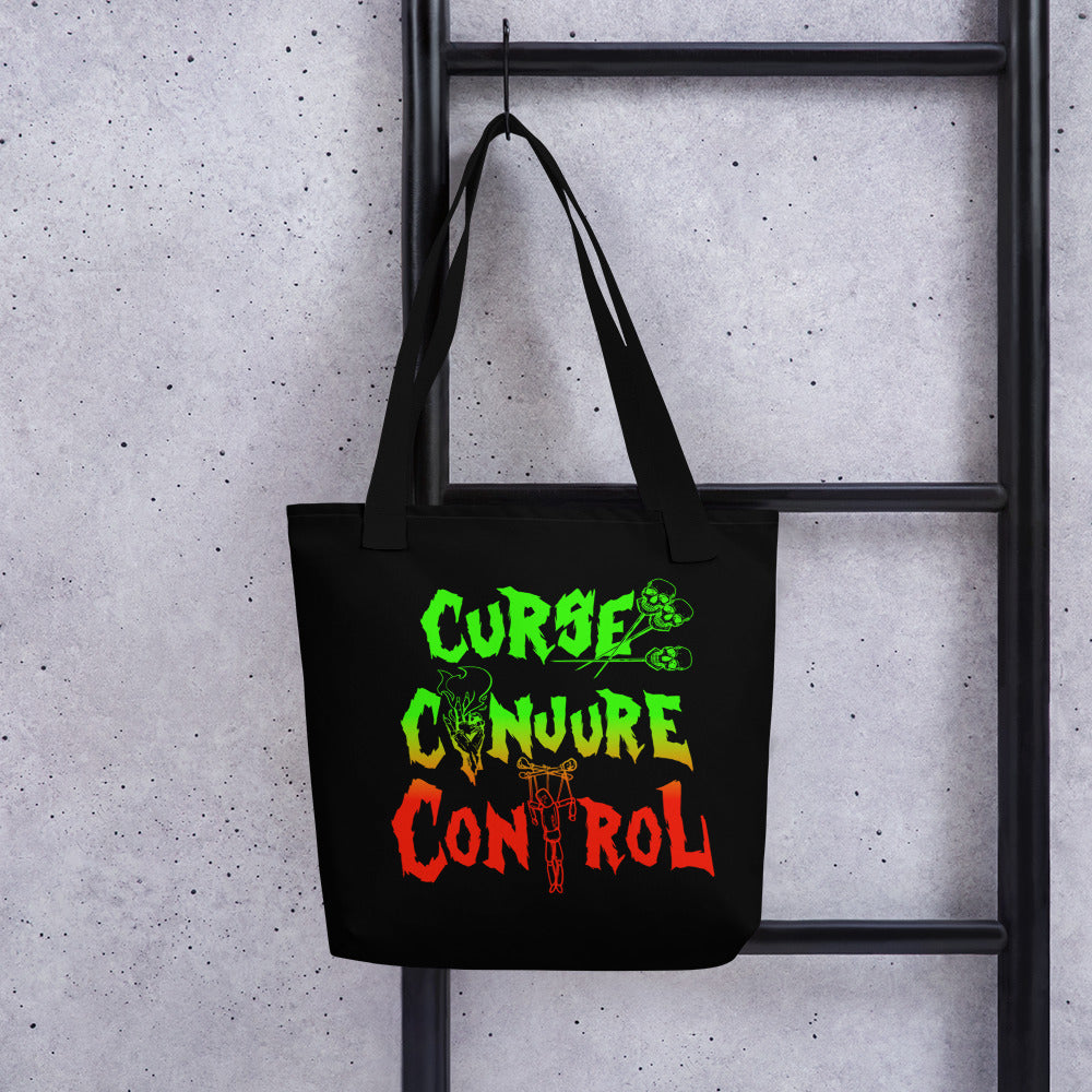 Curse, Conjure, Control - Black Tote bag v2