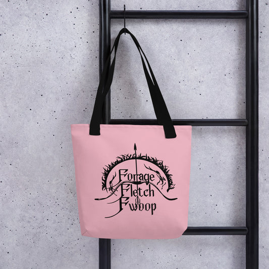 Forage, Fletch, Fwoop - Pink Tote bag