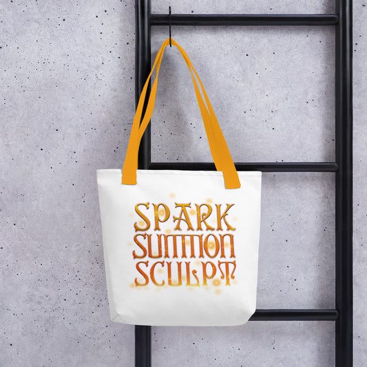 Spark, Summon, Sculpt - White Tote bag