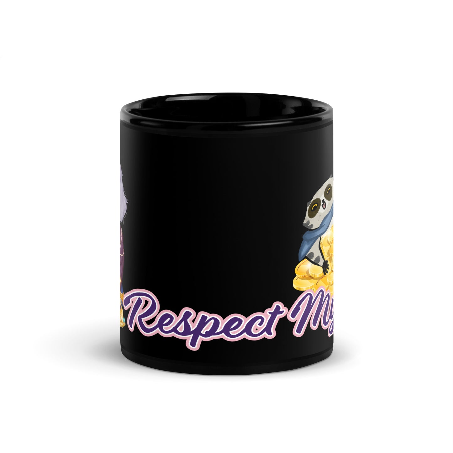Respect My Loot - Black Glossy Mug
