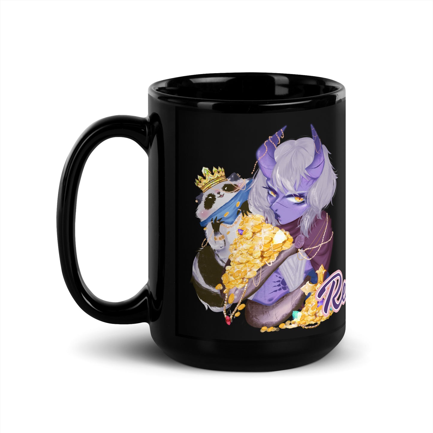 Respect My Loot - Black Glossy Mug