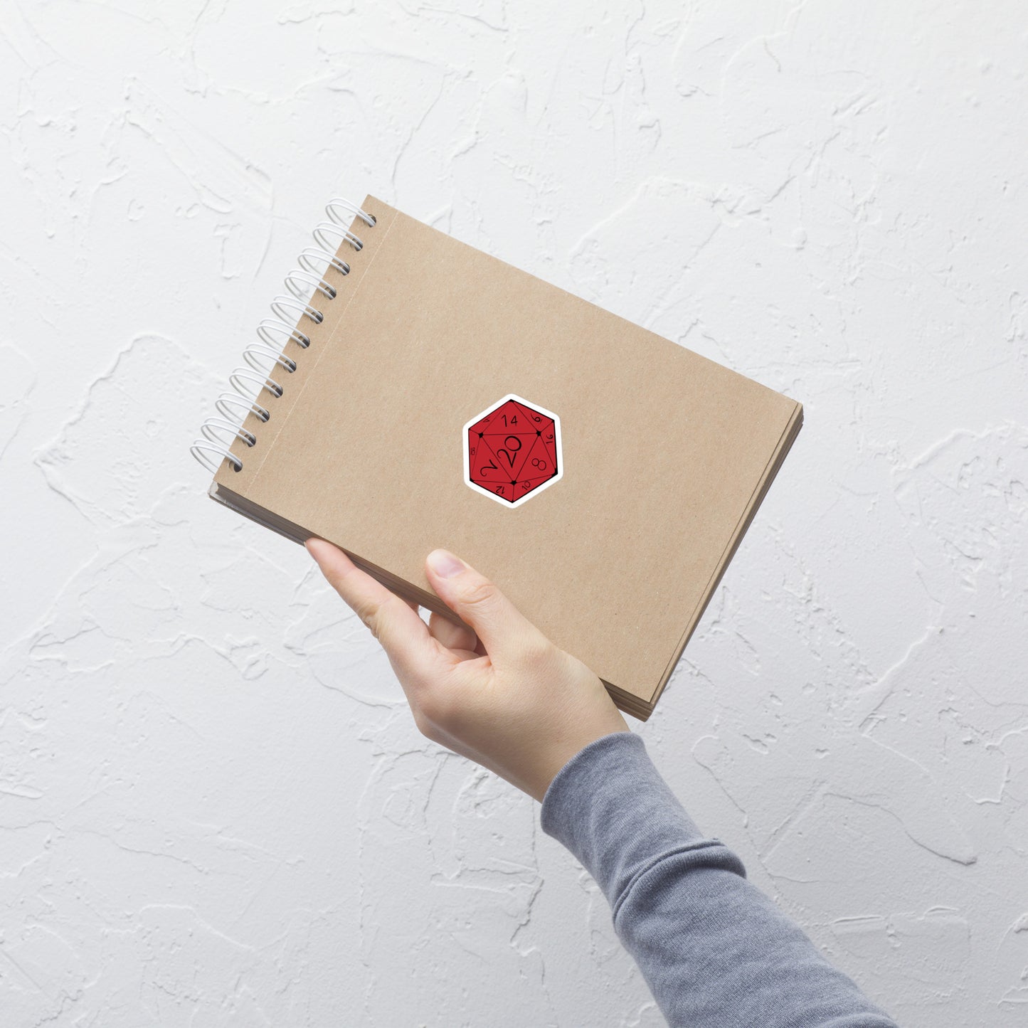 D20 (Red) - Bubble-free stickers