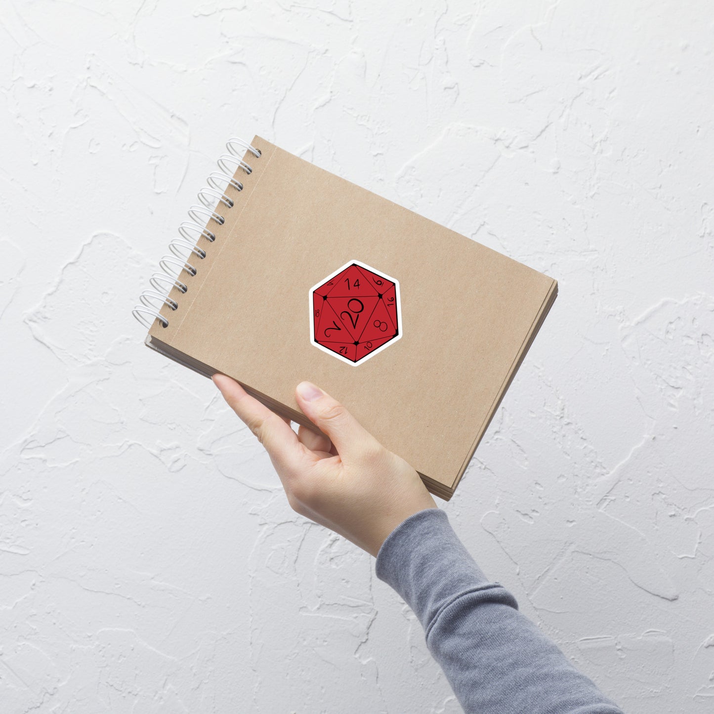 D20 (Red) - Bubble-free stickers
