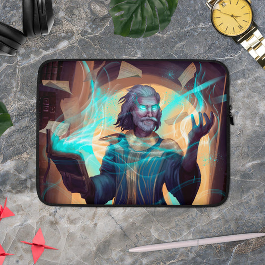 Wizard by Chriscaal - Black Laptop Sleeve