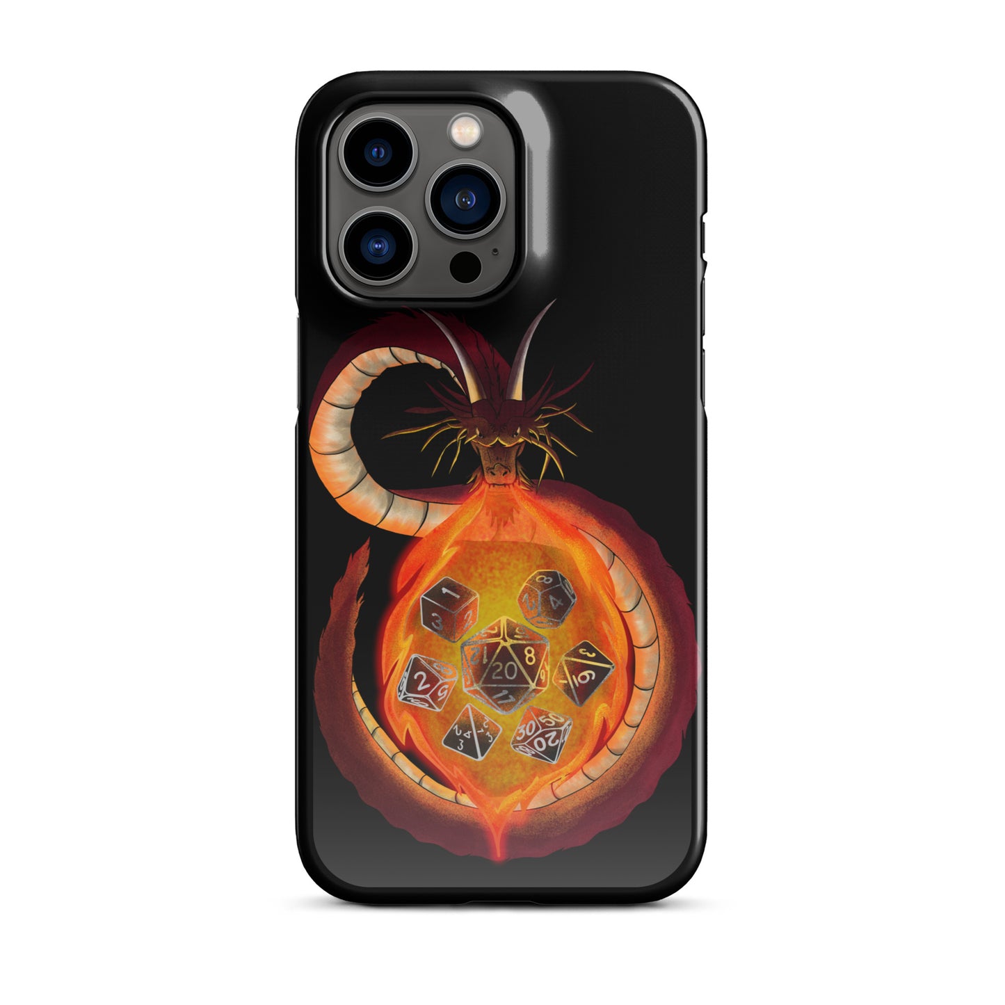 Dragon Forged Dice - Black Snap case for iPhone®