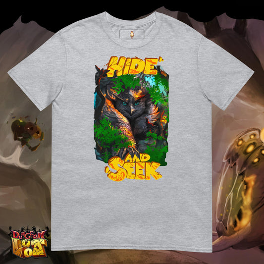 Hide and Seek (orange) - Short-Sleeve Unisex T-Shirt