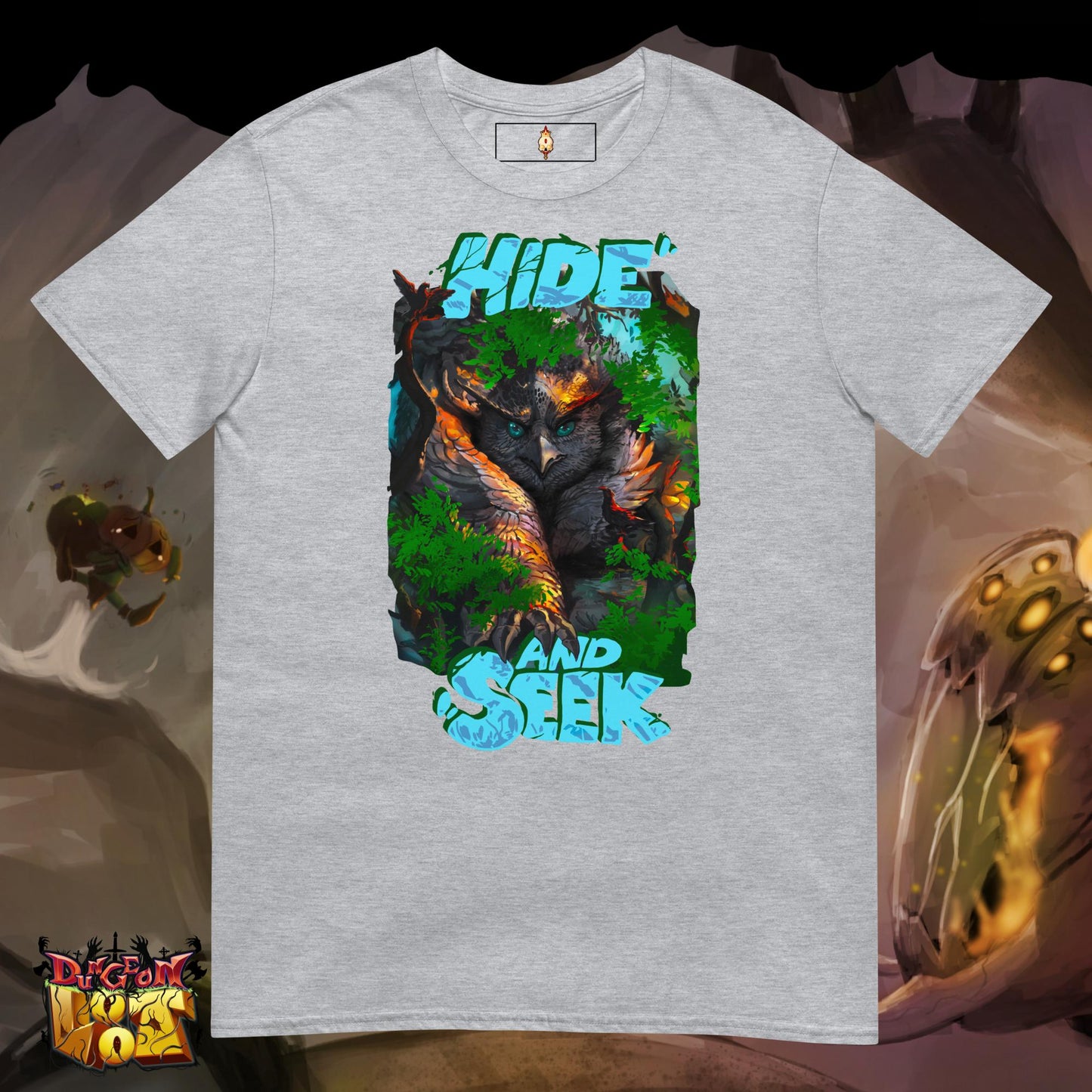 Hide and Seek (blue) - Short-Sleeve Unisex T-Shirt