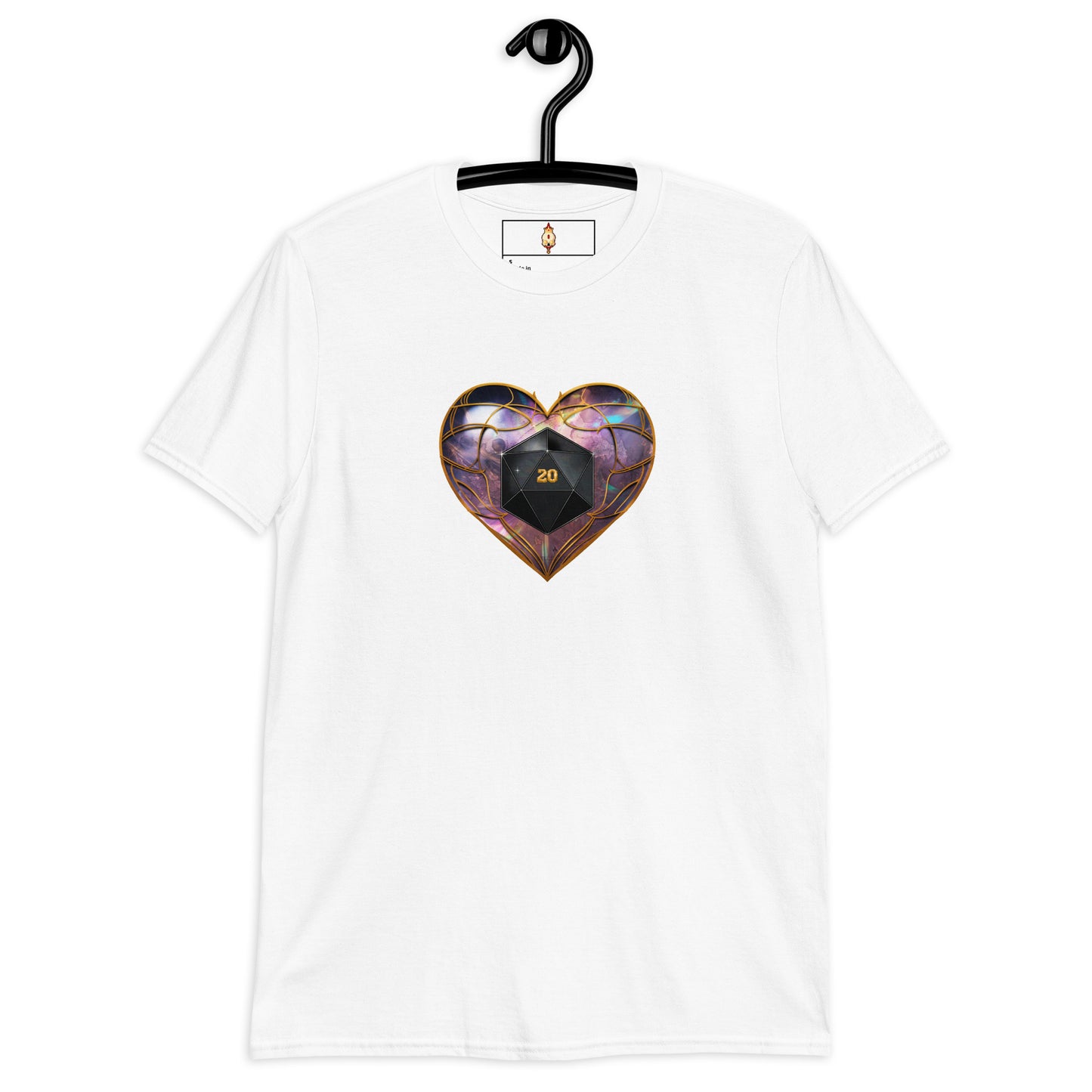 D20 Heart (Prismatic) Short-Sleeve Unisex T-Shirt