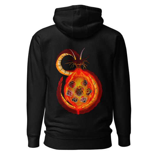 Dragon Forged Dice - Unisex Hoodie (back design)