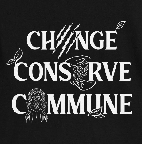 Change, Conserve, Commune - Short-Sleeve Unisex T-Shirt