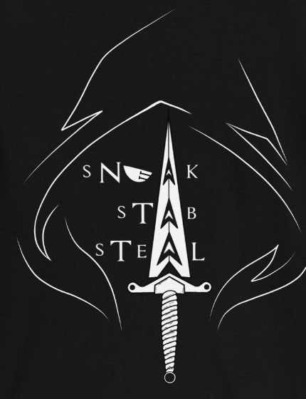 Sneak, Stab, Steal - Short-Sleeve Unisex T-Shirt