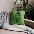 Explore, Enchant, Enlighten - Green Pillow