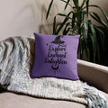Explore, Enchant, Enlighten - Purple Pillow