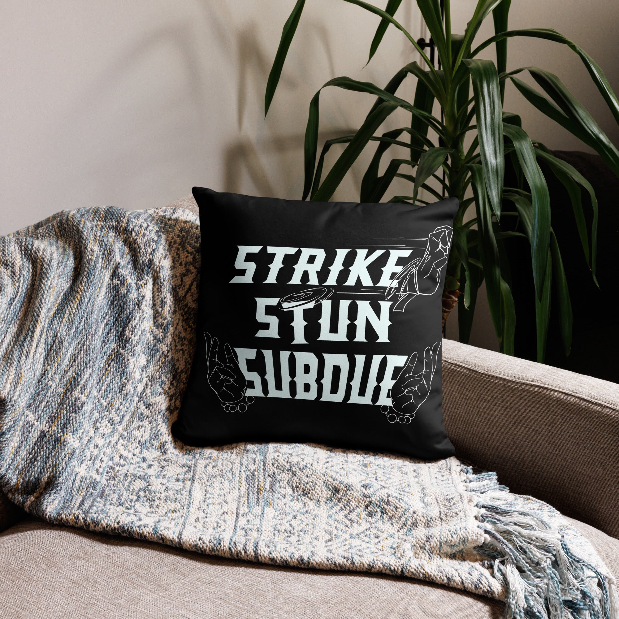 Strike, Stun, Subdue - Black Pillow