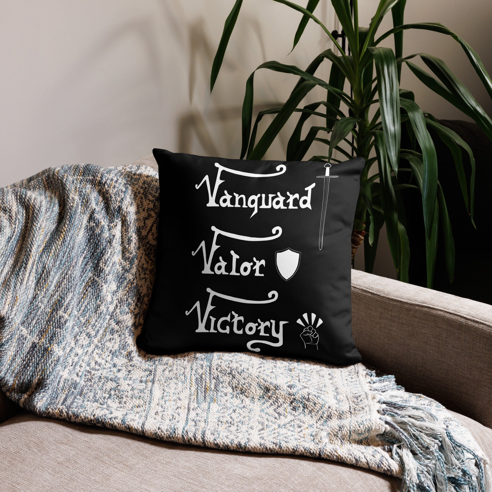 Vanguard, Valor, Victory - Black Pillow