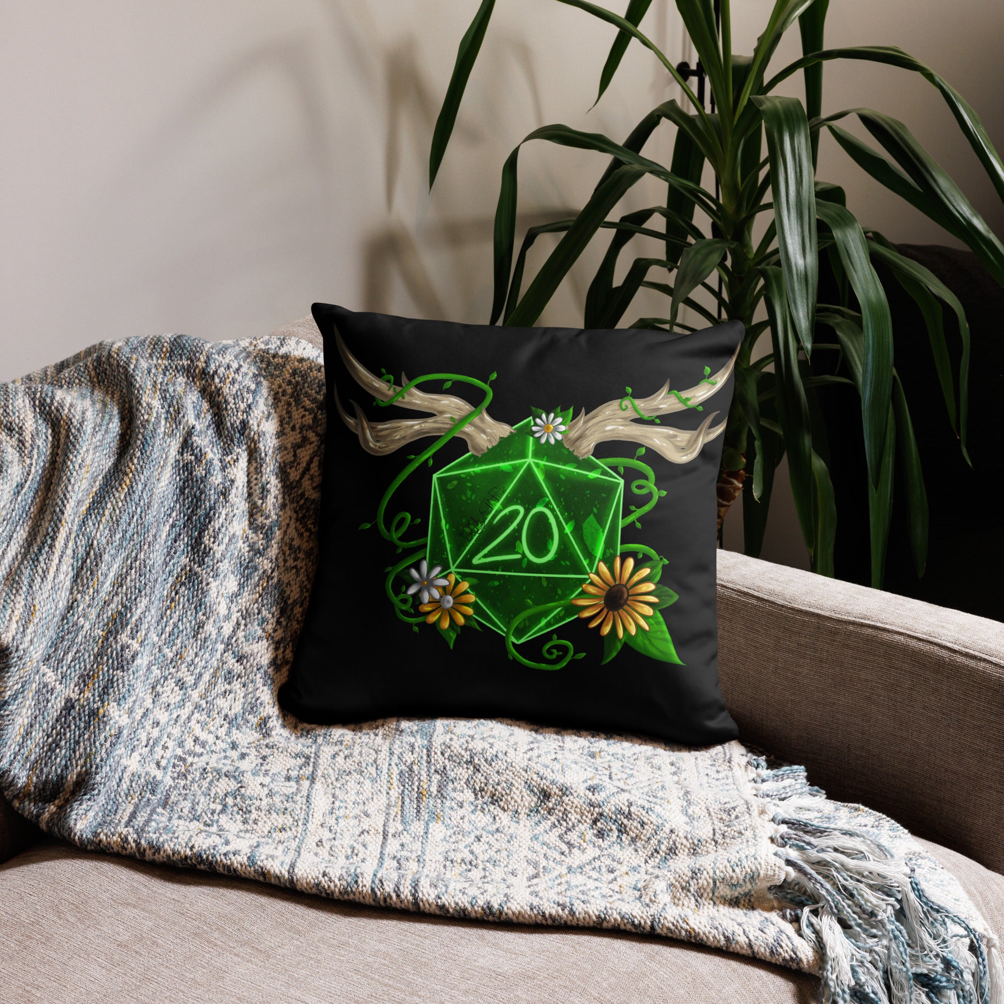 Druid by Ayafae - Black Pillow