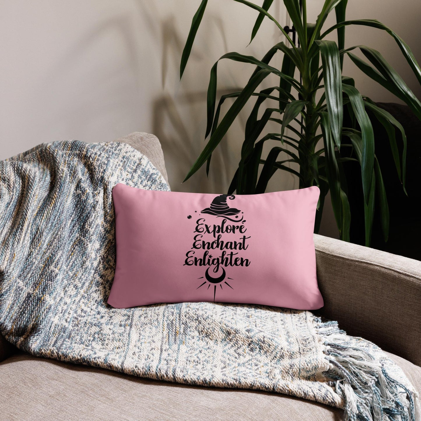 Explore, Enchant, Enlighten - Cupid Pillow