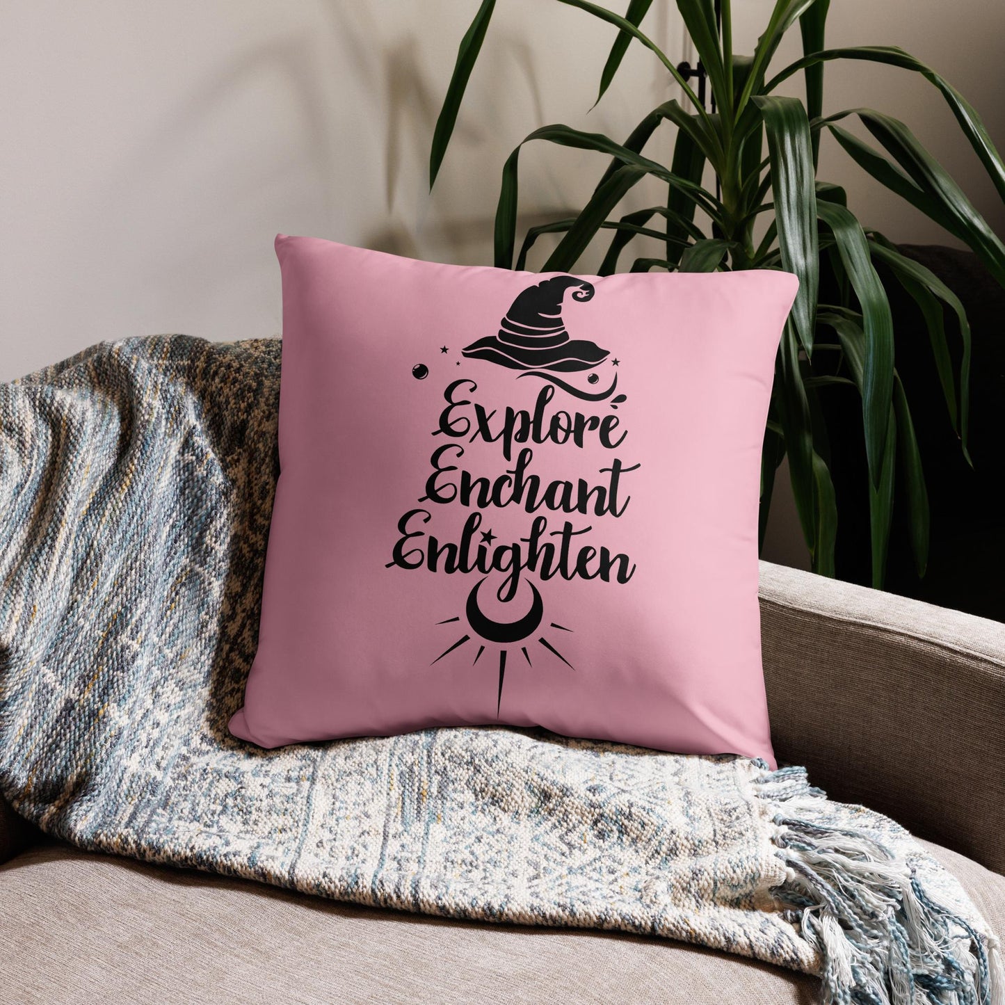 Explore, Enchant, Enlighten - Cupid Pillow