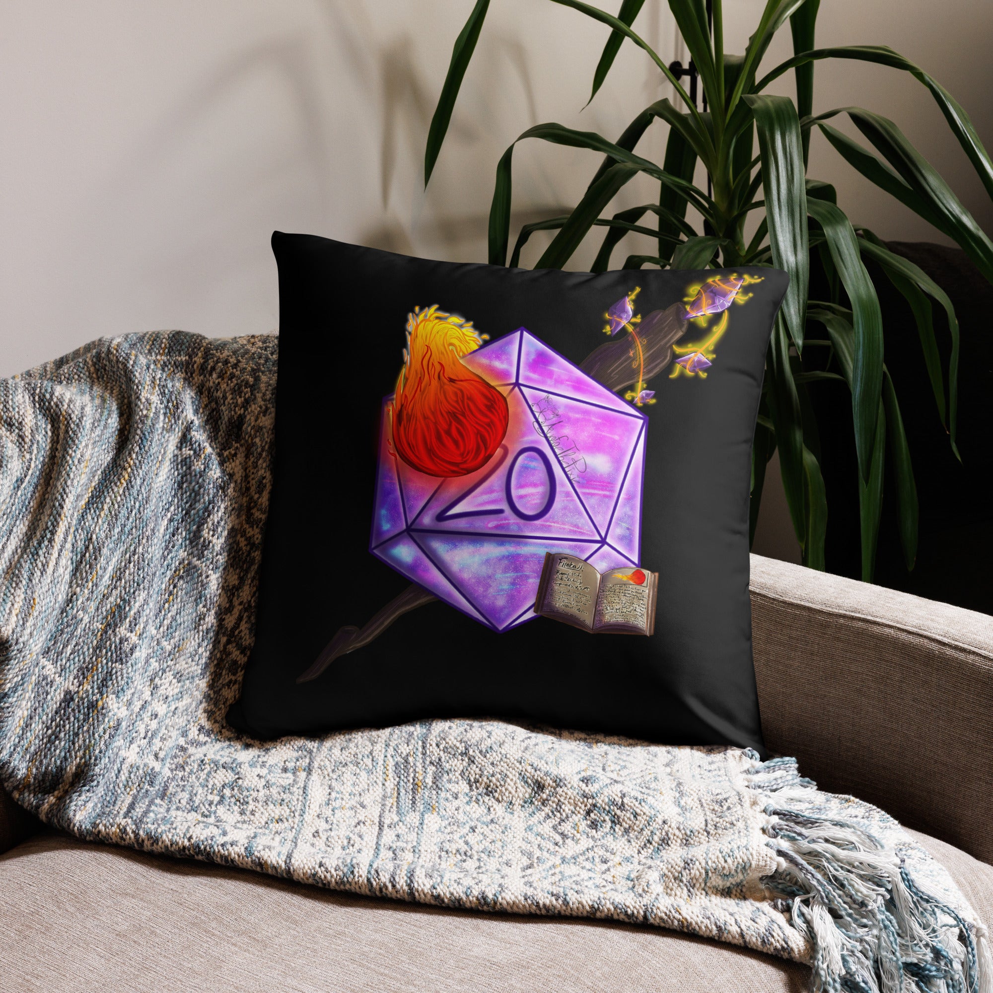 Wizard by Ayafae - Black Pillow