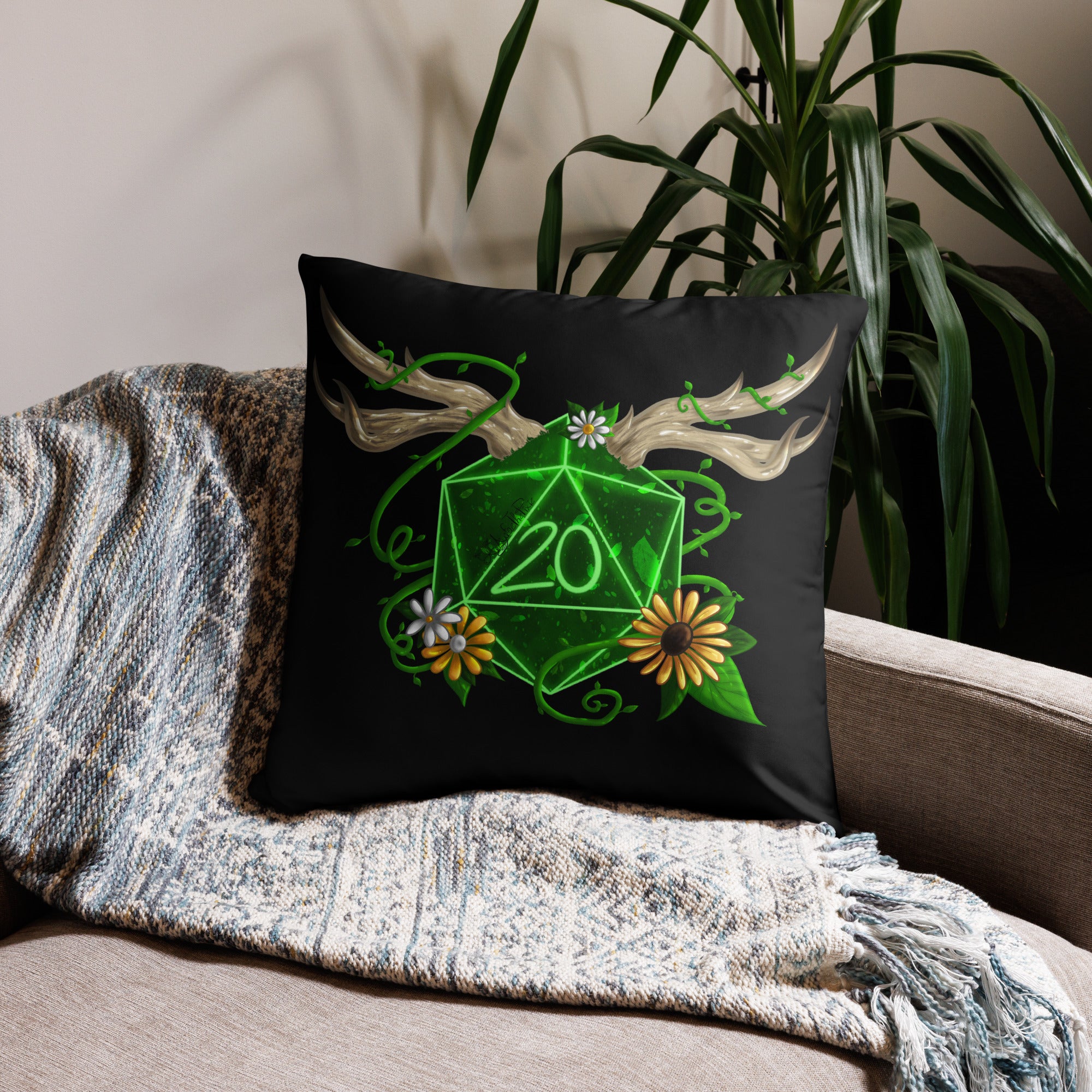 Druid by Ayafae - Black Pillow