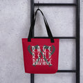 Rage, Rend, Ravage - Red Tote bag