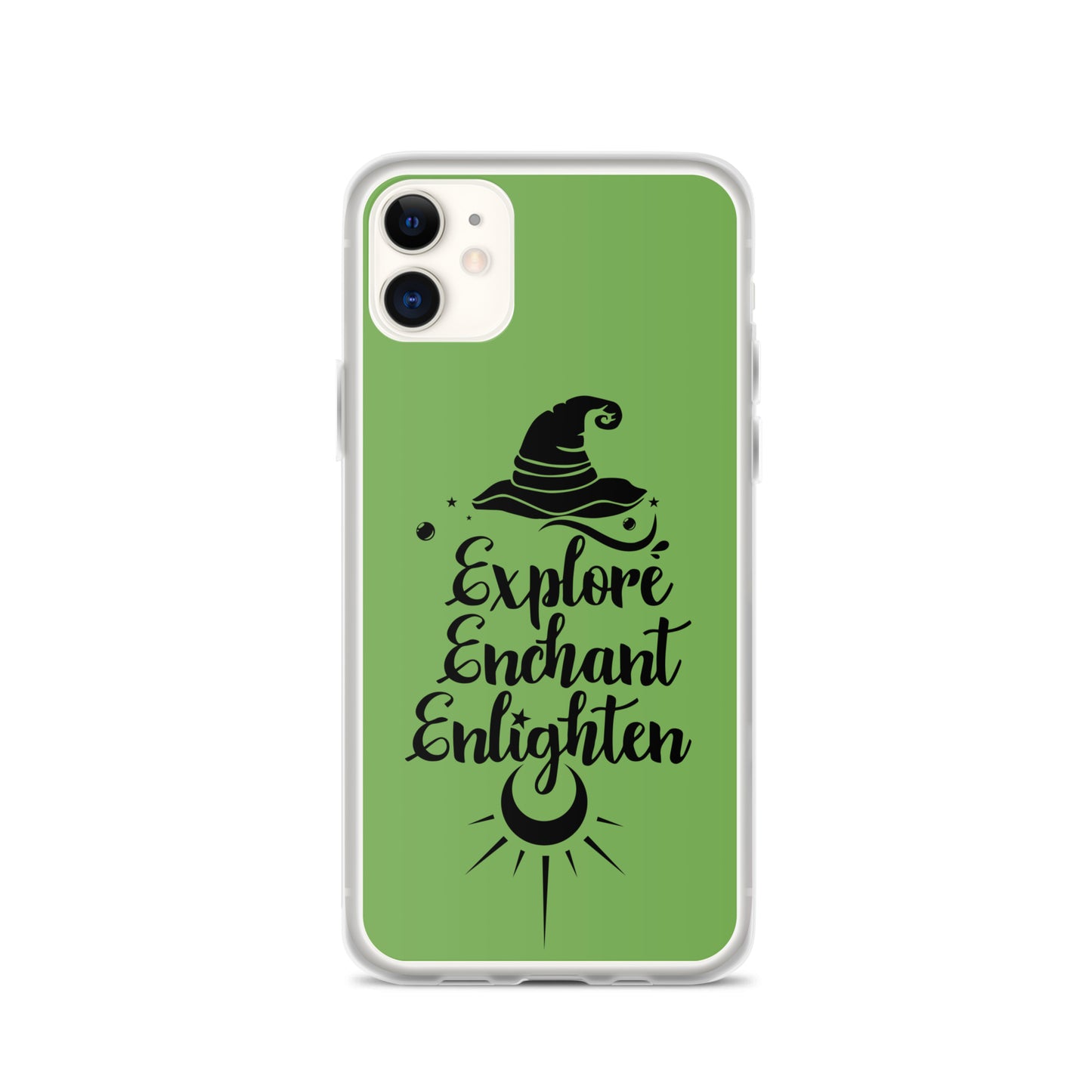 Explore, Enchant, Enlighten - Green and Clear Case for iPhone®