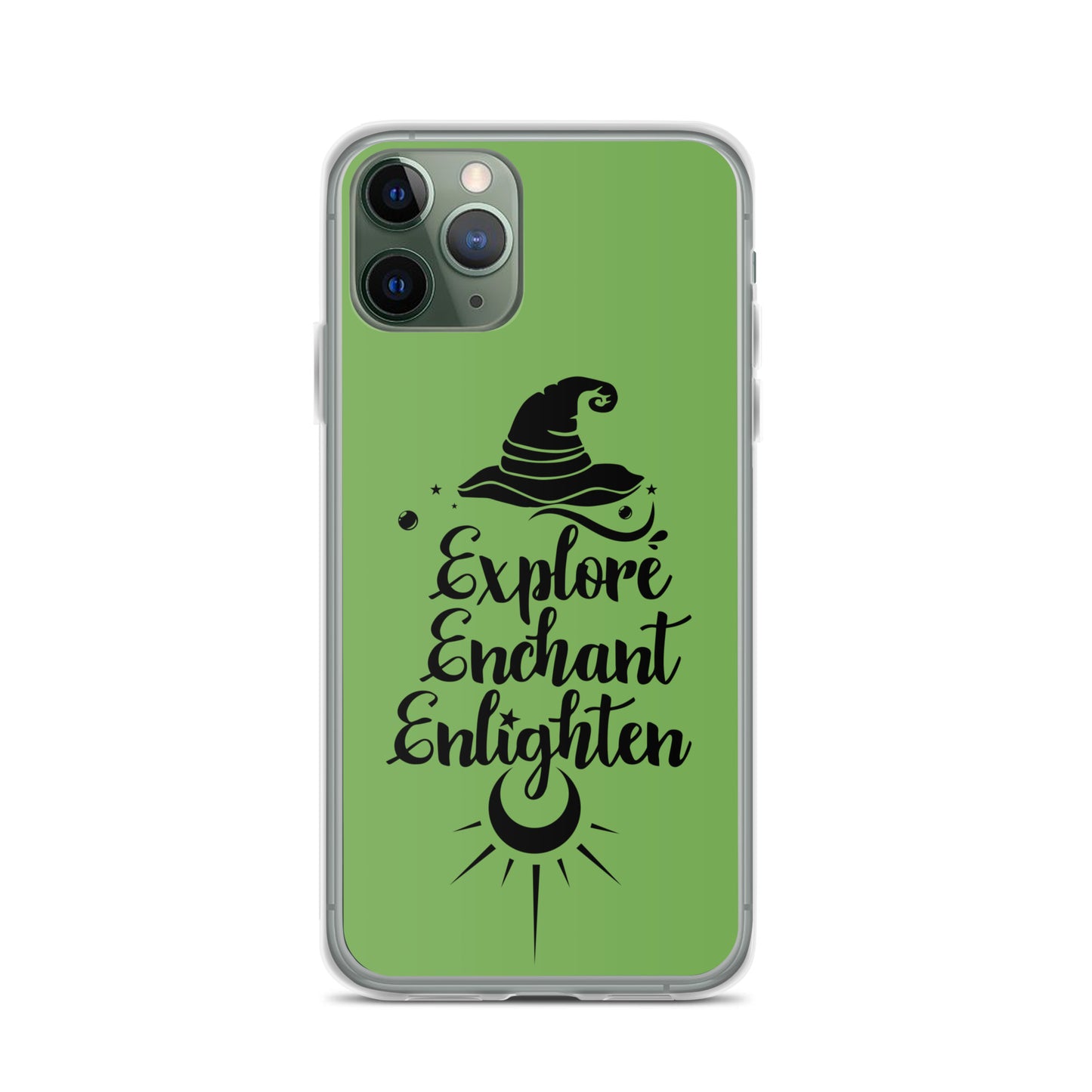 Explore, Enchant, Enlighten - Green and Clear Case for iPhone®