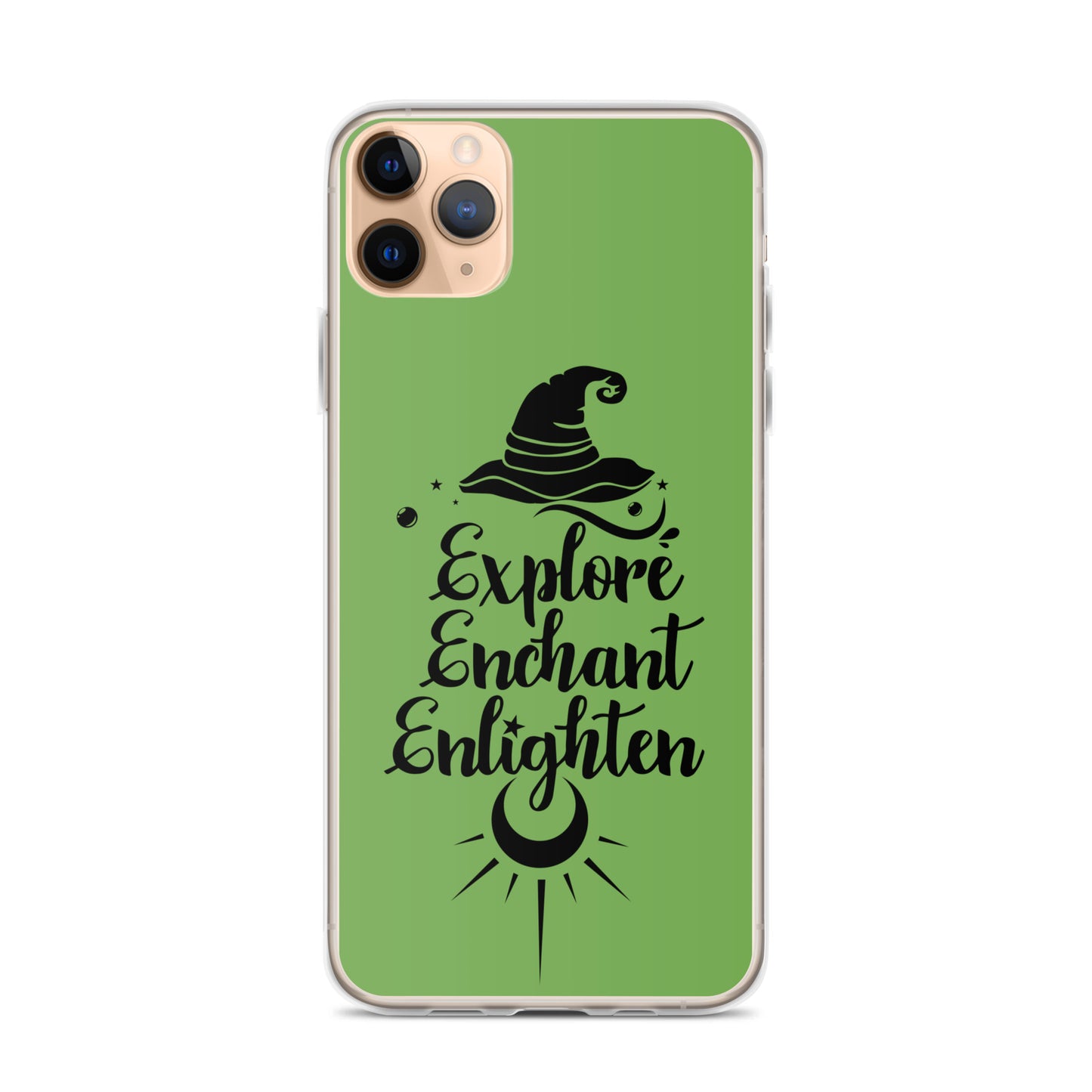 Explore, Enchant, Enlighten - Green and Clear Case for iPhone®