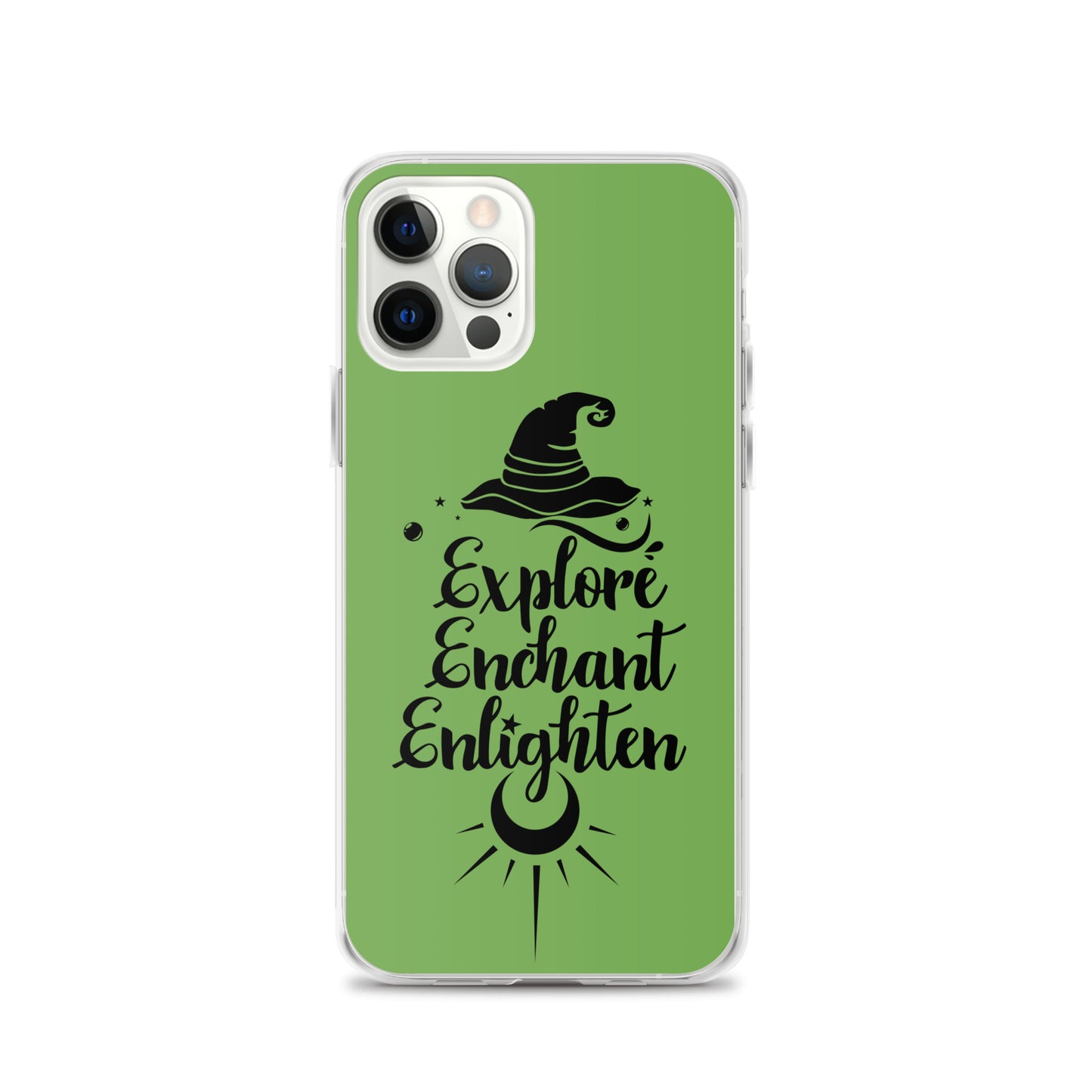 Explore, Enchant, Enlighten - Green and Clear Case for iPhone®