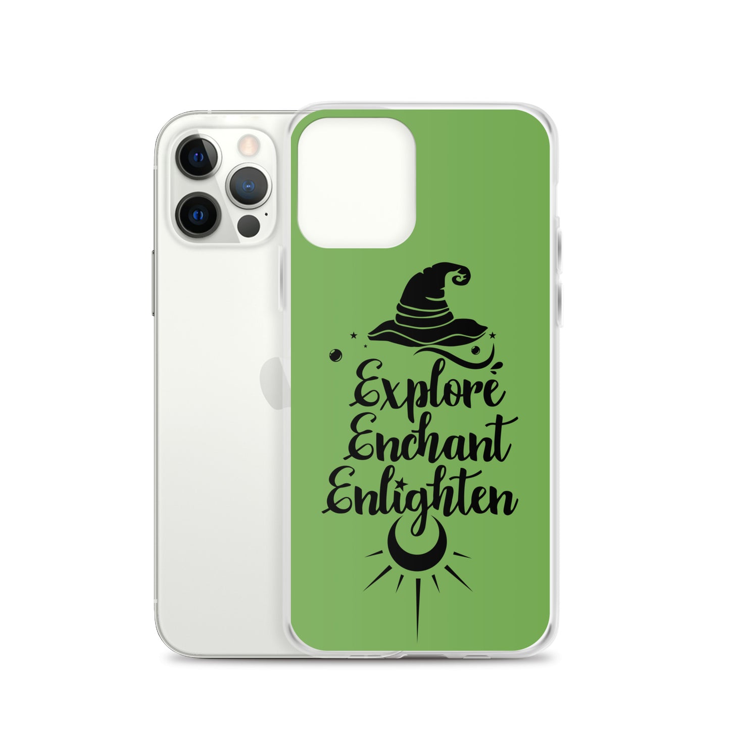 Explore, Enchant, Enlighten - Green and Clear Case for iPhone®