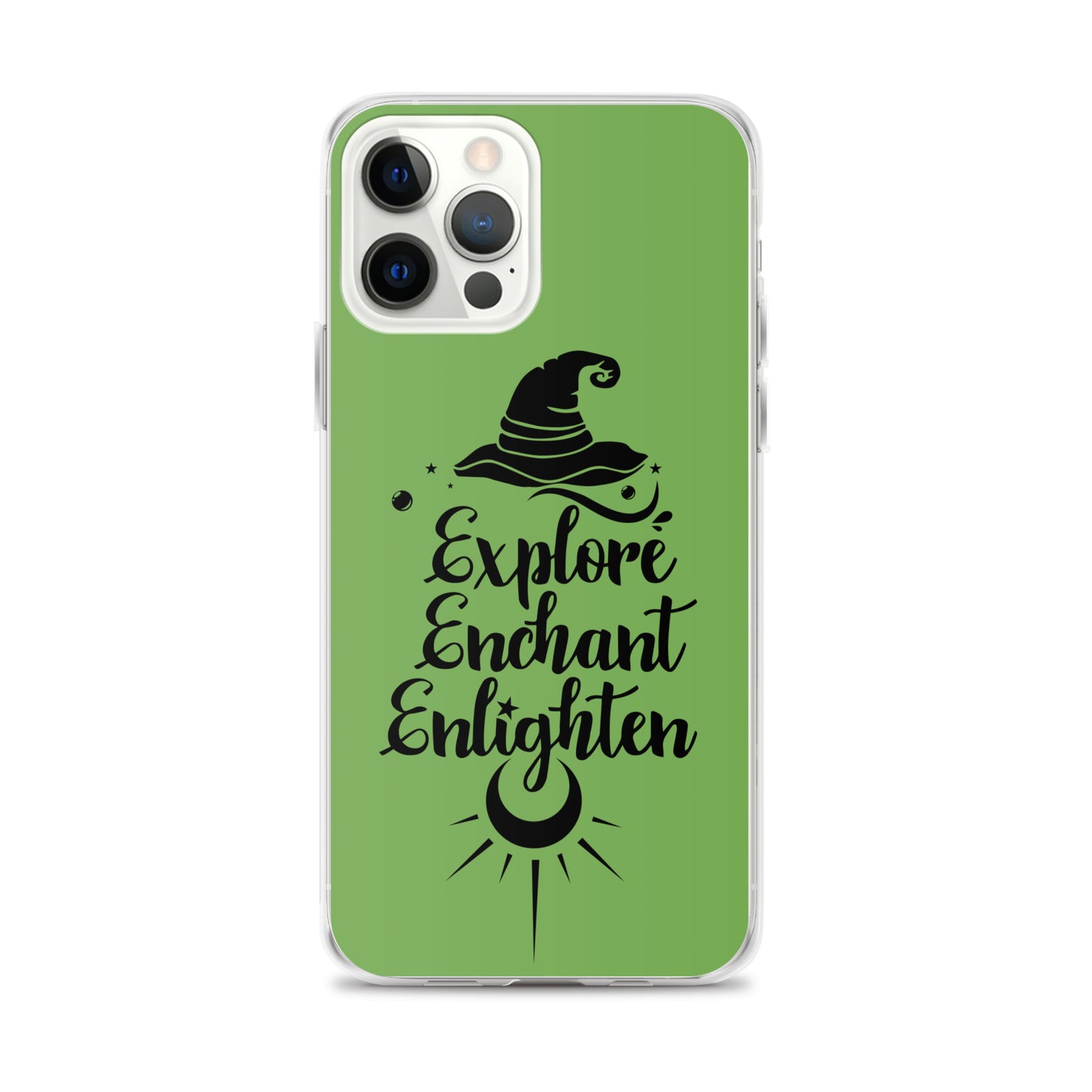 Explore, Enchant, Enlighten - Green and Clear Case for iPhone®