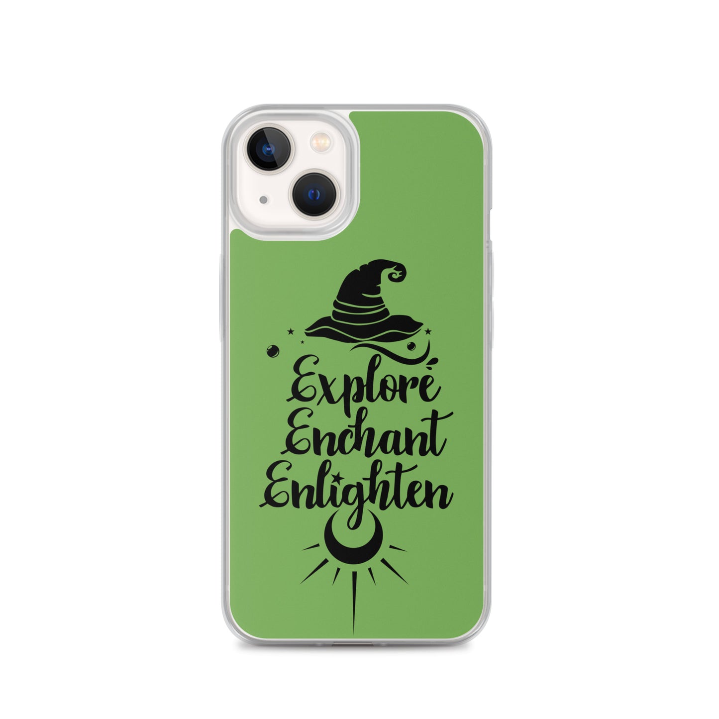 Explore, Enchant, Enlighten - Green and Clear Case for iPhone®