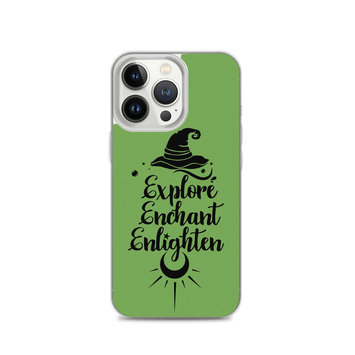 Explore, Enchant, Enlighten - Green and Clear Case for iPhone®