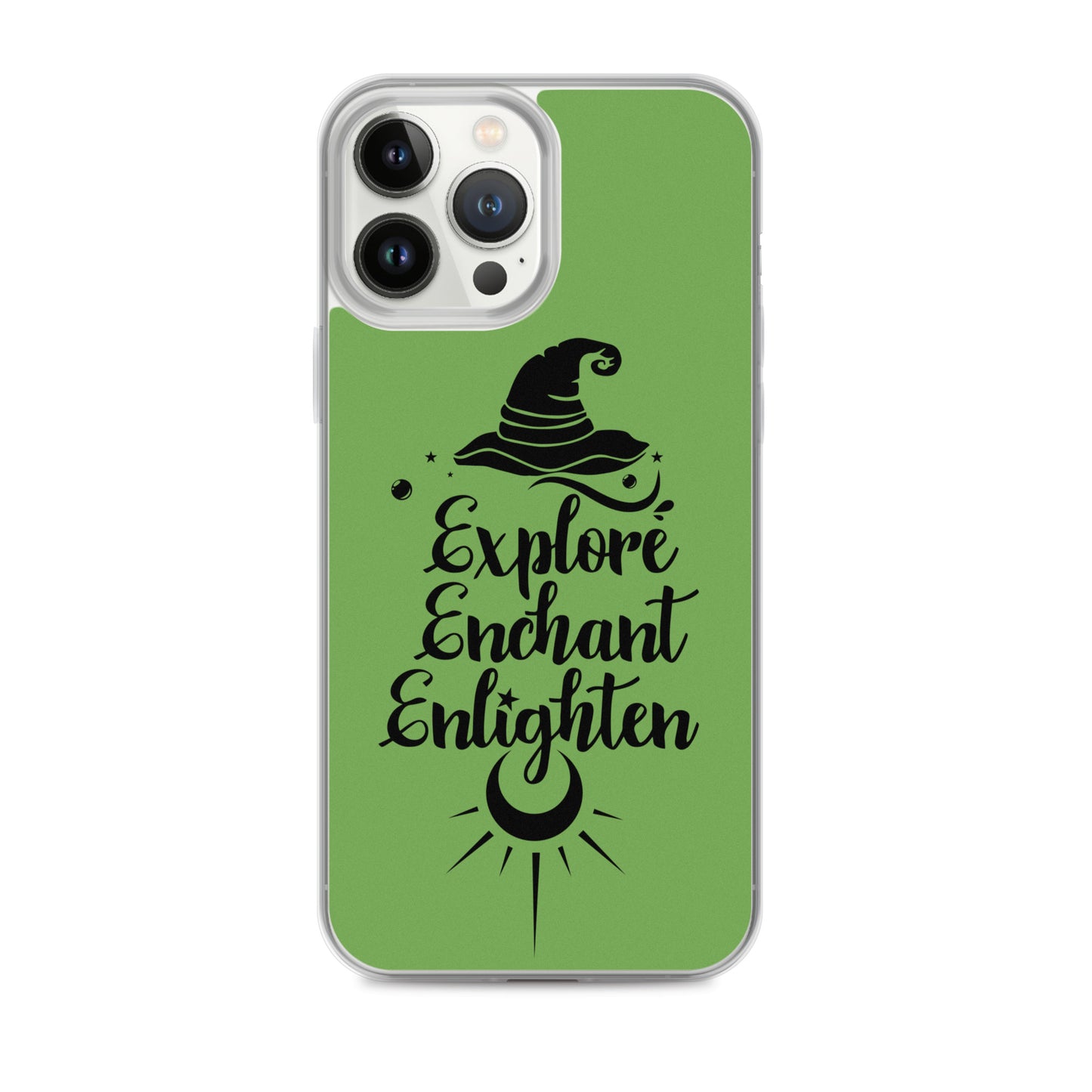 Explore, Enchant, Enlighten - Green and Clear Case for iPhone®