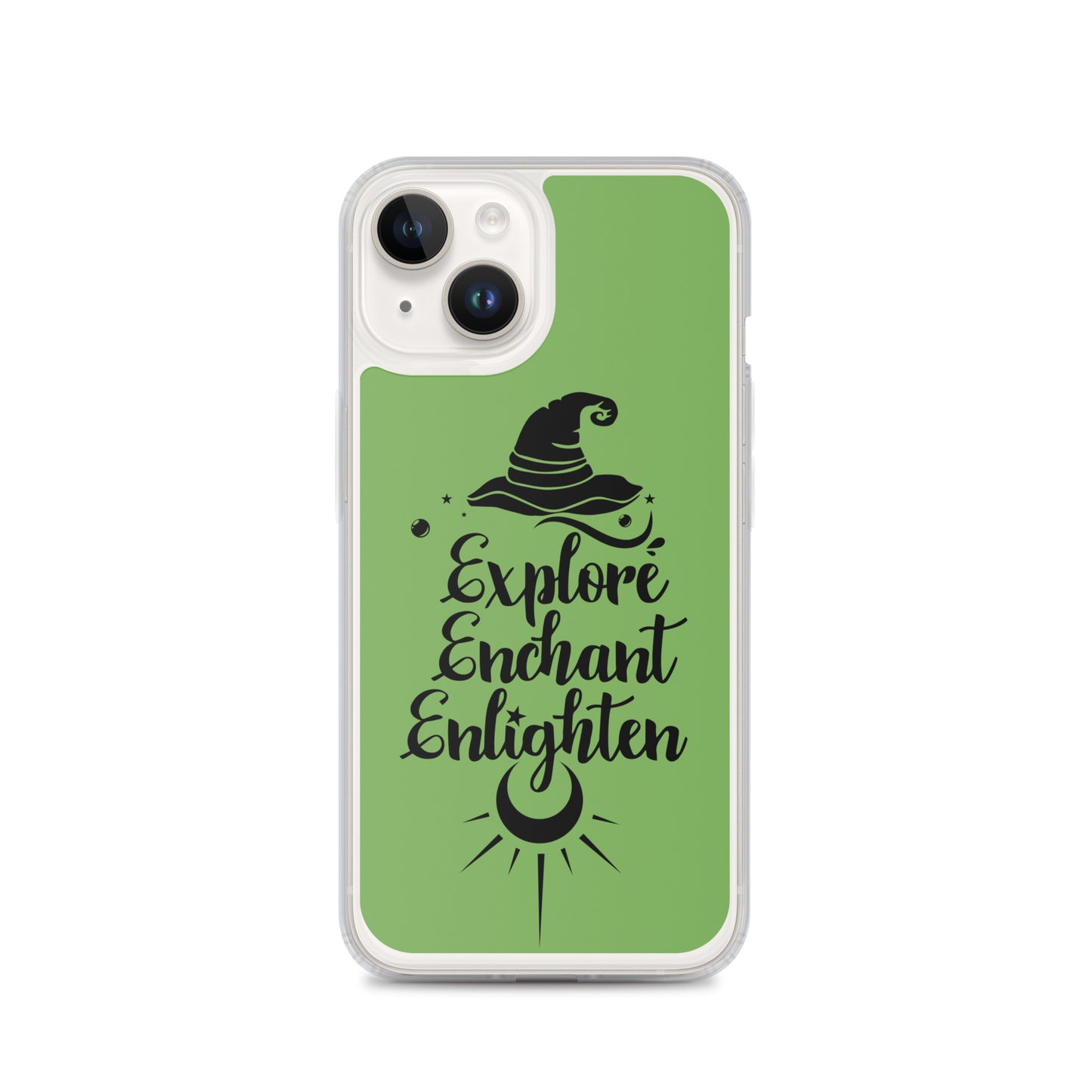 Explore, Enchant, Enlighten - Green and Clear Case for iPhone®