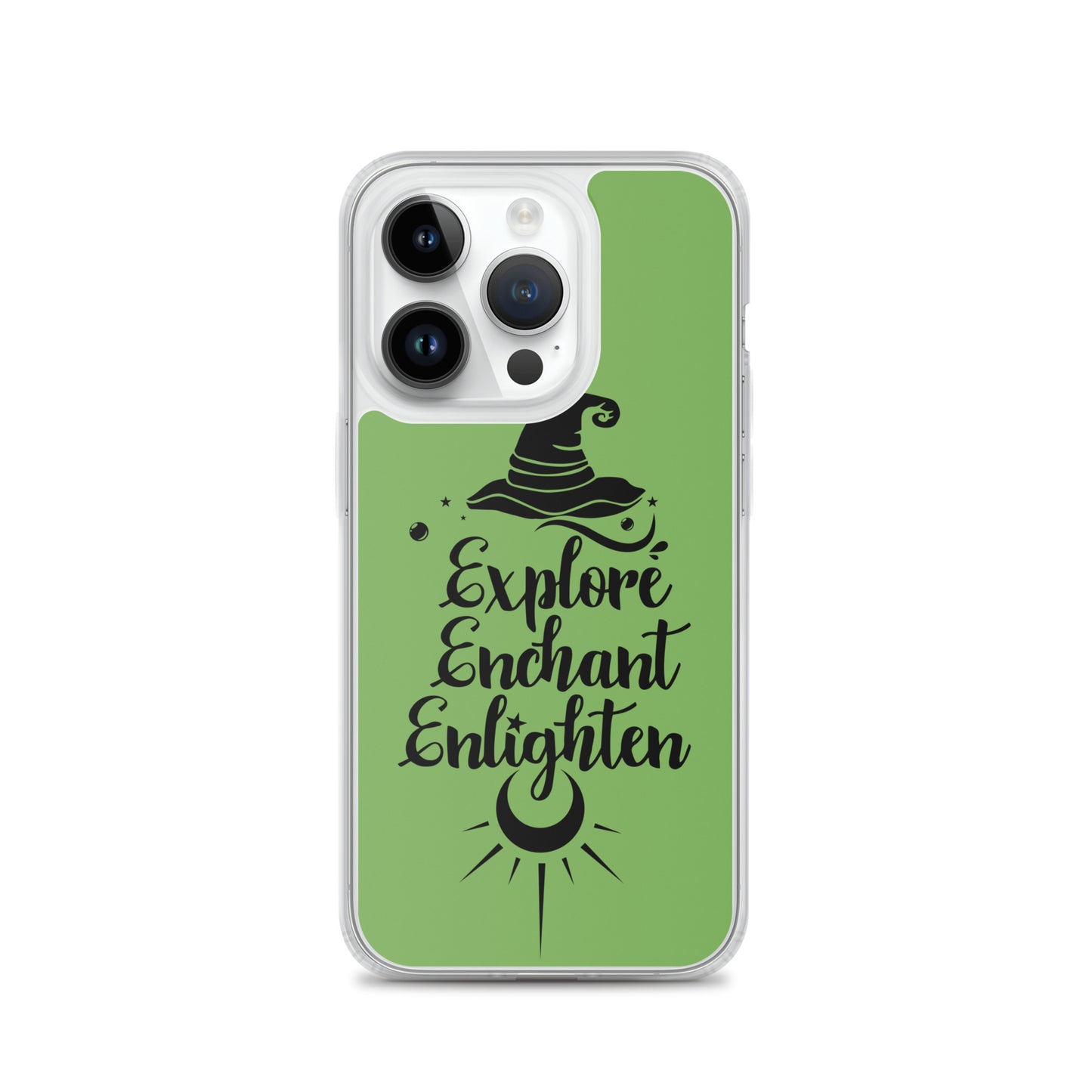 Explore, Enchant, Enlighten - Green and Clear Case for iPhone®