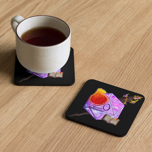 Wizard by Ayafae - Cork-back coaster