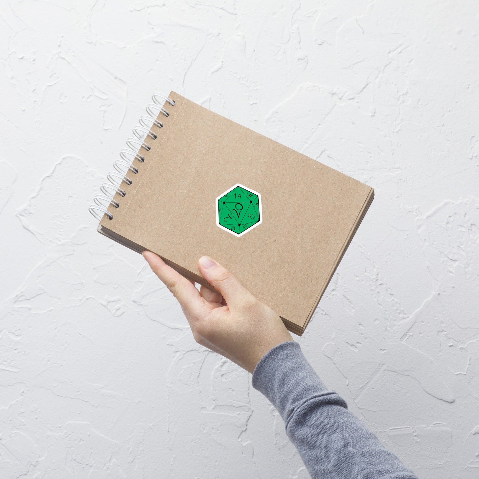 D20 (Green) - Bubble-free stickers