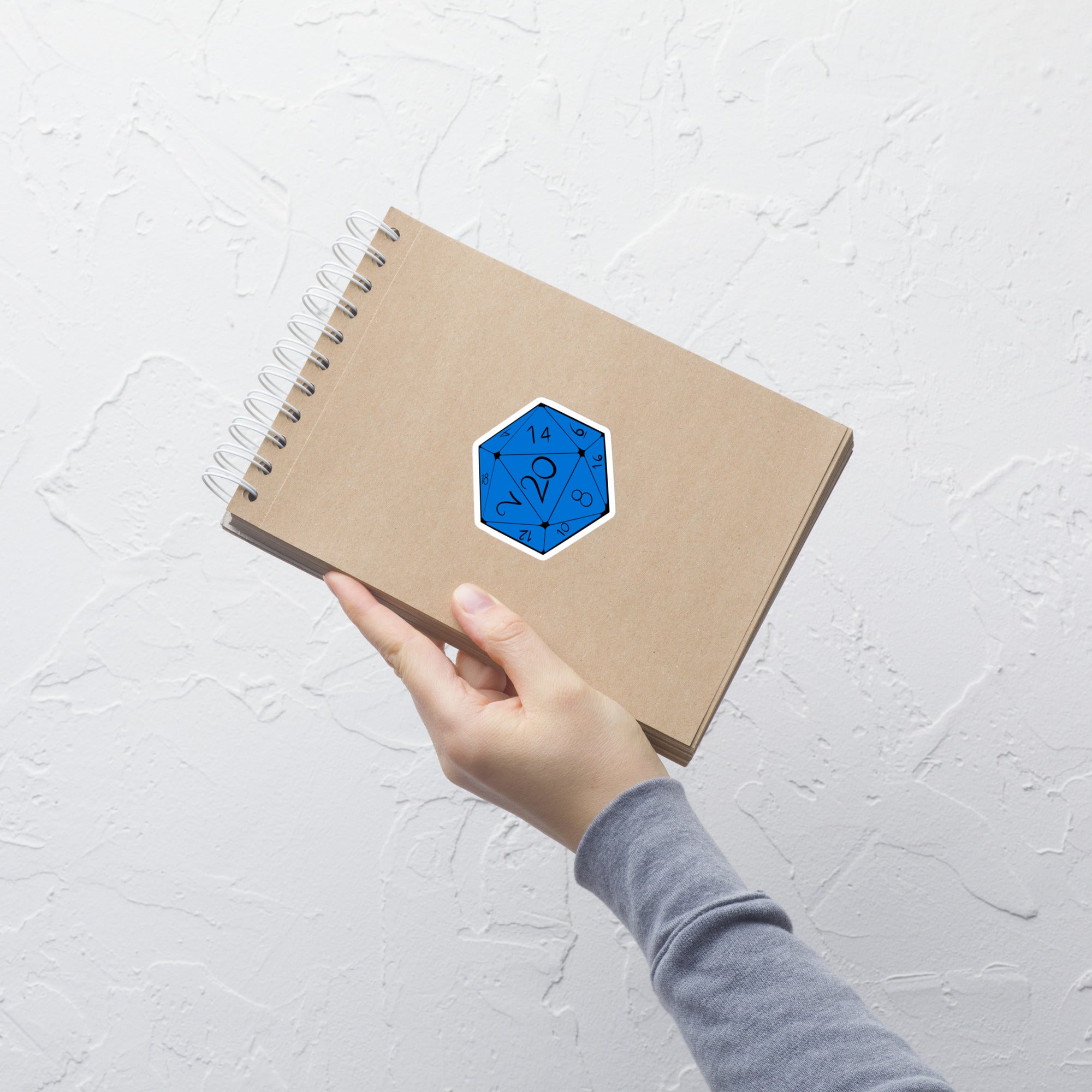 D20 (Blue) - Bubble-free stickers