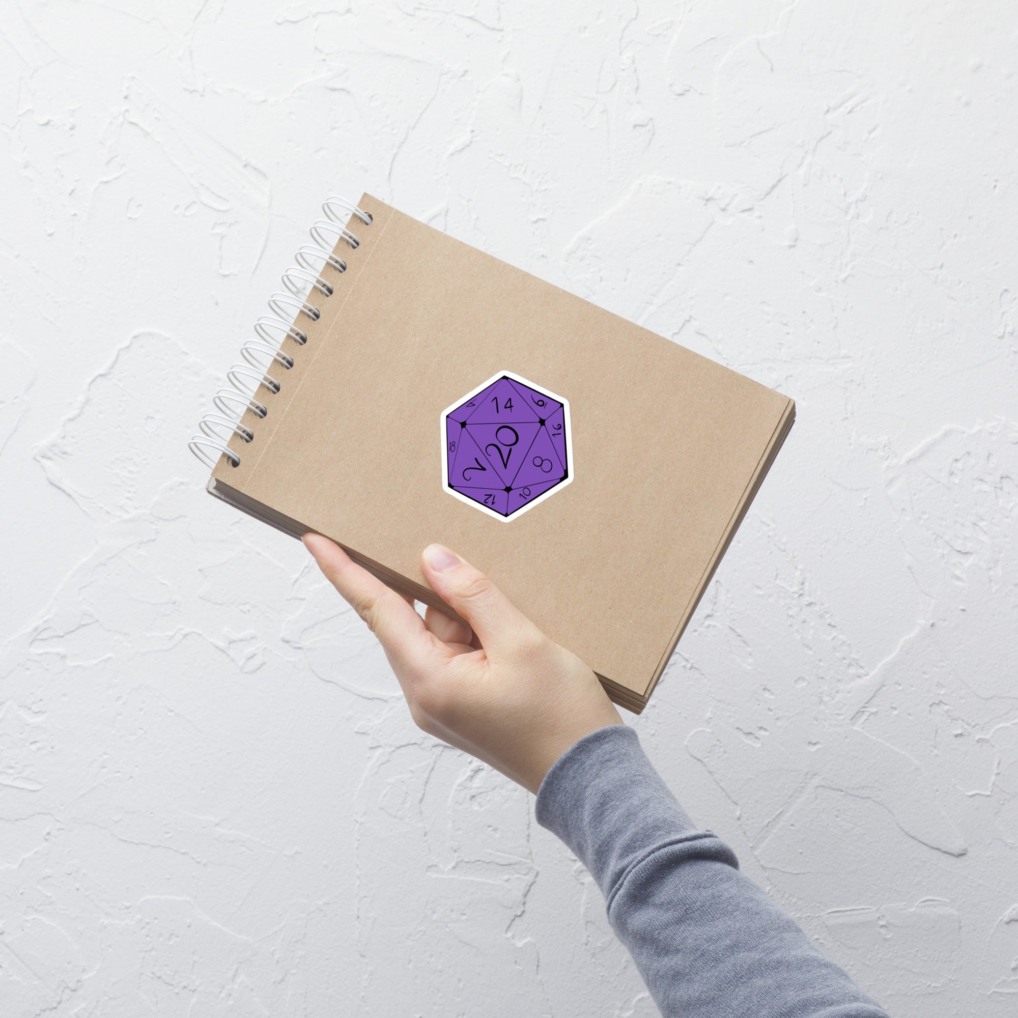 D20 (Purple) - Bubble-free stickers