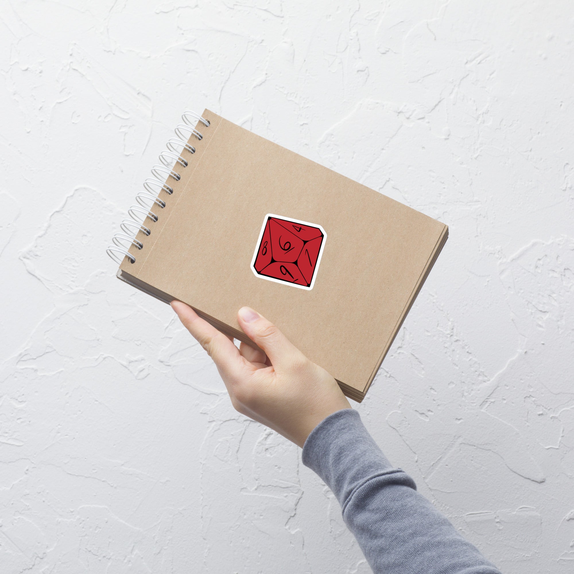 D10 (Red) - Bubble-free stickers