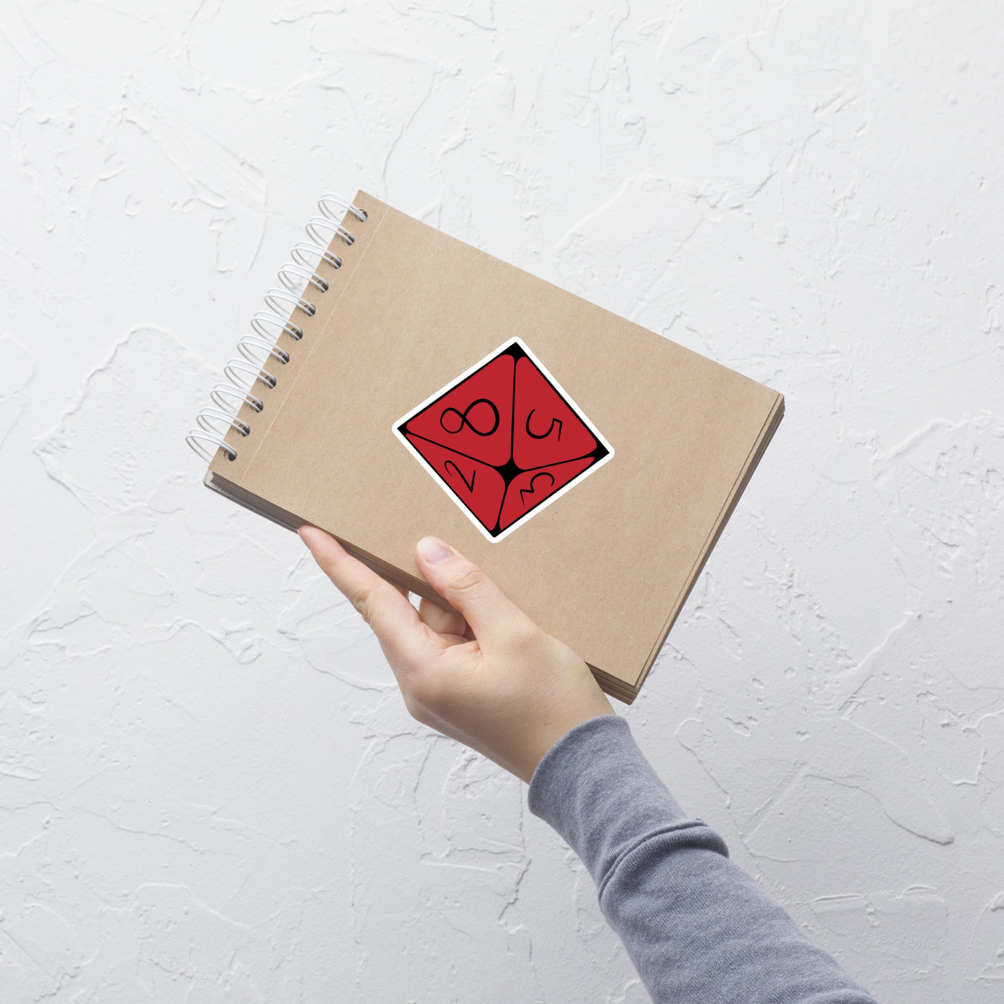 D8 (Red) - Bubble-free stickers