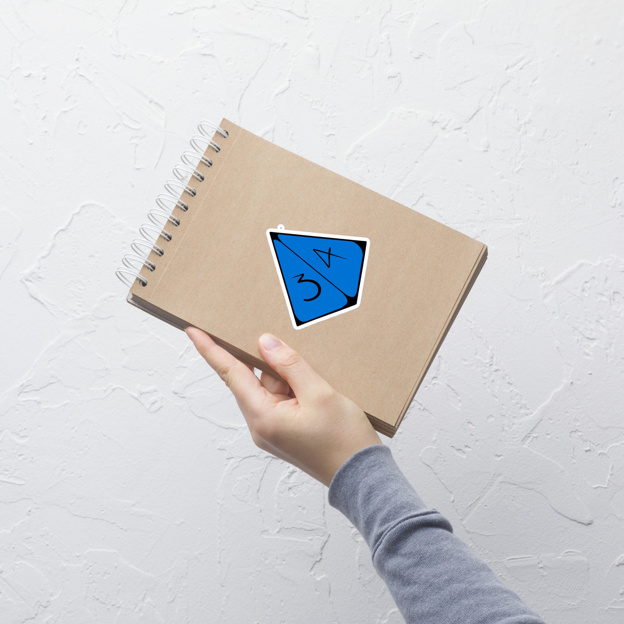 D4 (Blue) - Bubble-free stickers