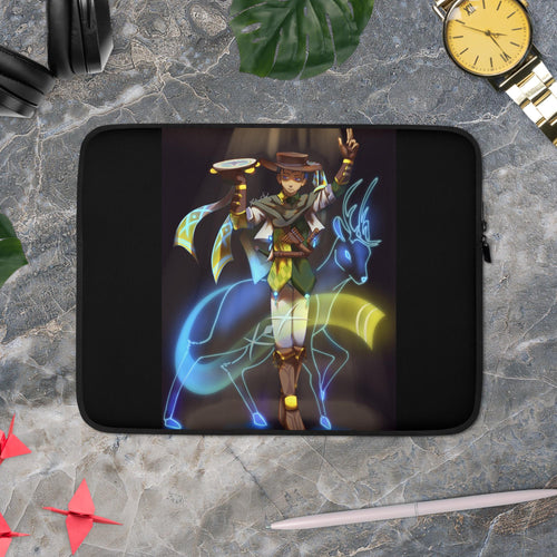 Bard by YoownÃ - Black Laptop Sleeve