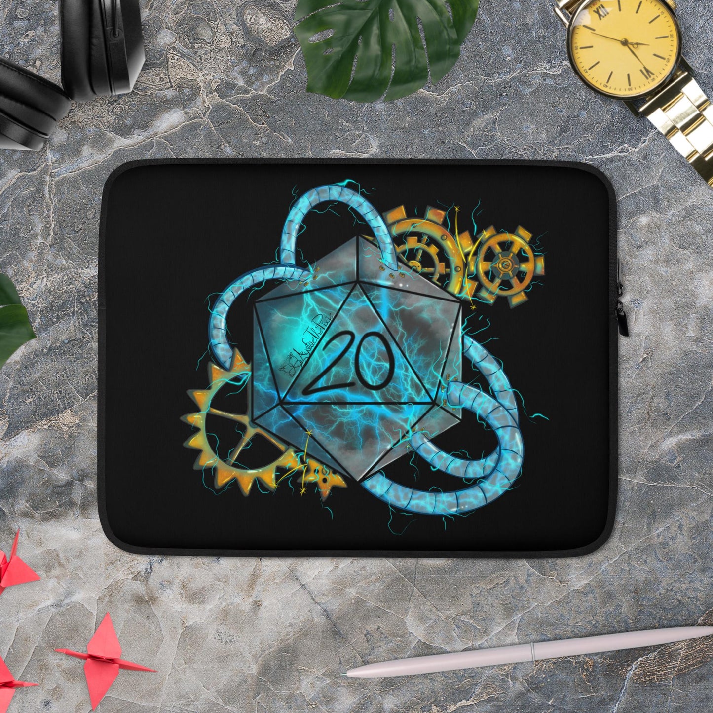 Artificer by Ayafae - Black Laptop Sleeve