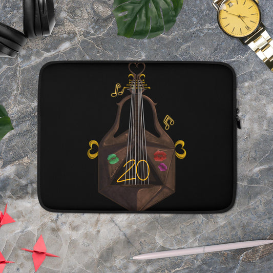 Bard by Ayafae - Black Laptop Sleeve